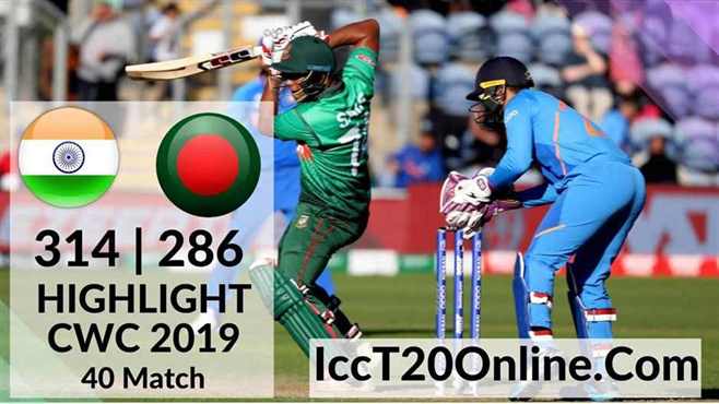 India Vs Bangladesh Highlights CWC 2019