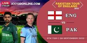 Pakistan VS England Live Stream 2022 - Mens 5th T20I slider