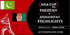 Pakistan Vs Afghanistan Cup Match 10 Highlights 07092022