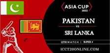 Pakistan vs Sri Lanka Asia Cup 2022 Super 4 Match Live Stream