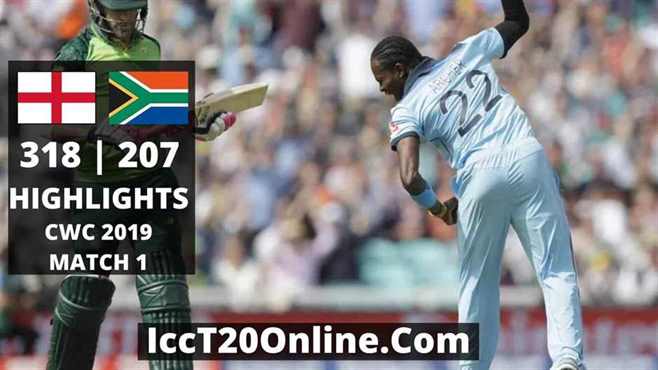 England vs South Africa Highlights CWC 2019 Match 1st
