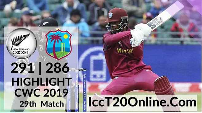 West Indies Vs New Zealand Highlights CWC 2019