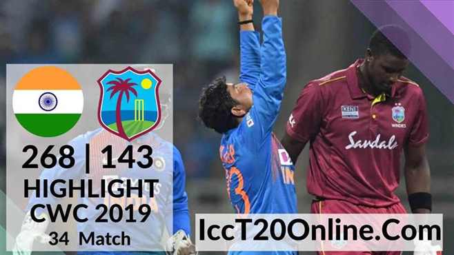 India Vs West Indies Highlights CWC 2019
