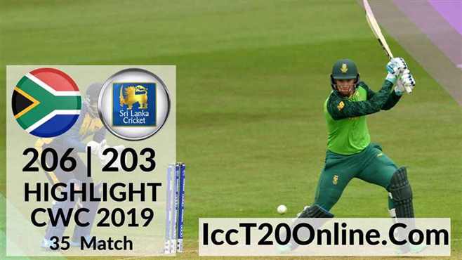 South Africa Vs Sri Lanka Highlights CWC 2019