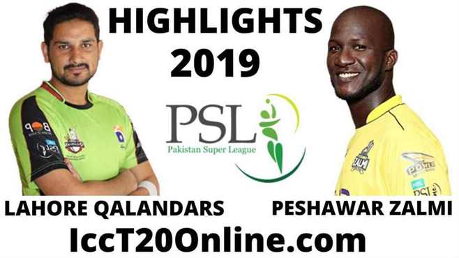 Lahore Qalandars Vs Peshawar Zalmi Highlights 2019 Round 1
