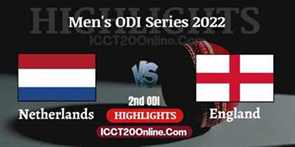 Netherlands VS England Mens 2nd ODI Video Highlights 2022