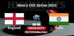 England VS India Mens 2nd ODI Video Highlights 14072022
