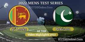 Sri Lanka VS Pakistan Mens 1st Test Video Highlights 16072022