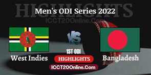 West Indies VS Bangladesh 1ST ODI Video Highlights 2022