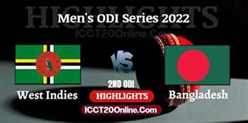 West Indies VS Bangladesh 2nd ODI Video Highlights 2022