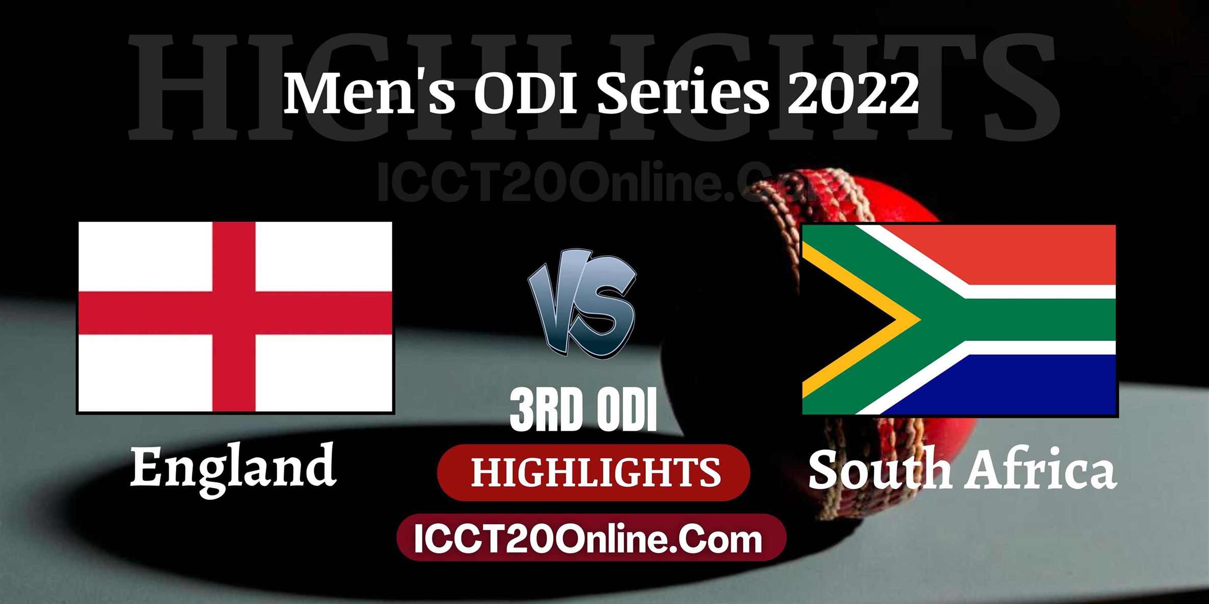 England VS South Africa Mens 3rd ODI Video Highlights 24072022