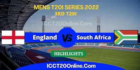 England VS South Africa Mens 3rd T20I Video Highlights 31072022