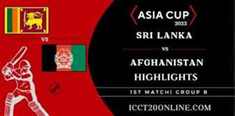Sri Lanka Vs Afghanistan Asia Cup Match 1 Highlights 28082022