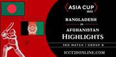 Bangladesh Vs Afghanistan Asia Cup Match 3 Highlights 30082022