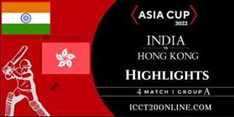 India Vs Hong Kong Asia Cup Match 4 Highlights 31082022