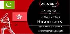 Pakistan Vs Hong Kong Asia Cup Match 6 Highlights 02092022