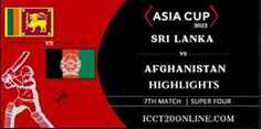 Afghanistan Vs Sri Lanka Cup Match 7 Highlights 03092022