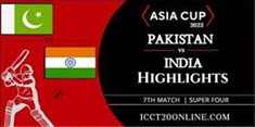 India Vs Pakistan Cup Match 8 Highlights 04092022