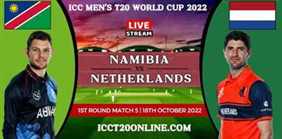 Namibia VS Netherlands T20 Cricket WC Live Stream