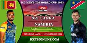 Sri Lanka Vs Namibia T20 Cricket WC Live Stream