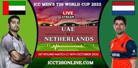 UAE VS Netherlands T20 Cricket WC Live Stream