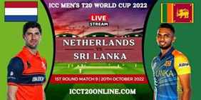 Sri Lanka VS Netherlands T20 Cricket WC Live Stream