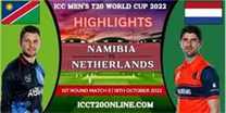 Namibia Vs Netherlands T20 World Cup 18102022 Highlights