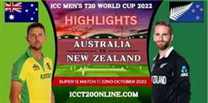 Australia Vs New Zealand T20 World Cup 22102022 Highlights