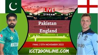 Pakistan Vs England T20 Cricket WC Final Live Stream