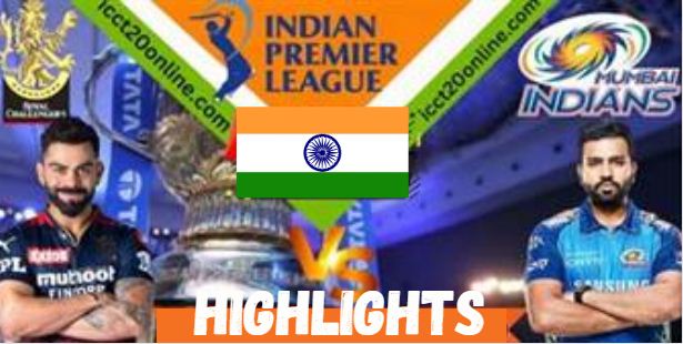 RCB VS MI 5TH MATCH IPL 02042023 HIGHLIGHTS