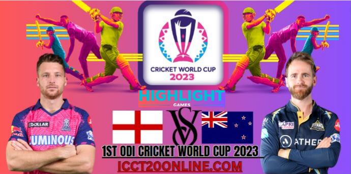 England Vs New Zealand ICC Cricket World Cup 05102023