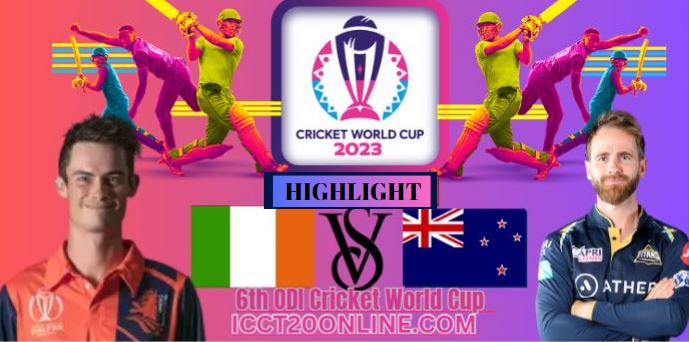 New Zealand VS Netherlands ICC CRICKET WORLD CUP