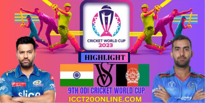 Afghanistan Vs India ICC CRICKET WORLD CUP