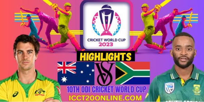 Australia Vs South Africa ICC CRICKET WORLD CUP