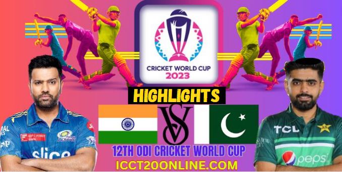 Pakistan Vs India ICC CRICKET WORLD CUP