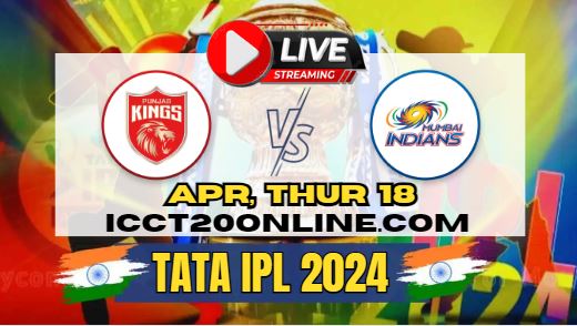 {IPL 2024} Punjab Kings Vs Mumbai Indians Cricket Live Stream