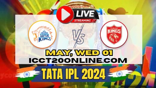 {IPL 2024} Chennai Super Kings Vs Punjab Kings Cricket Live Stream slider