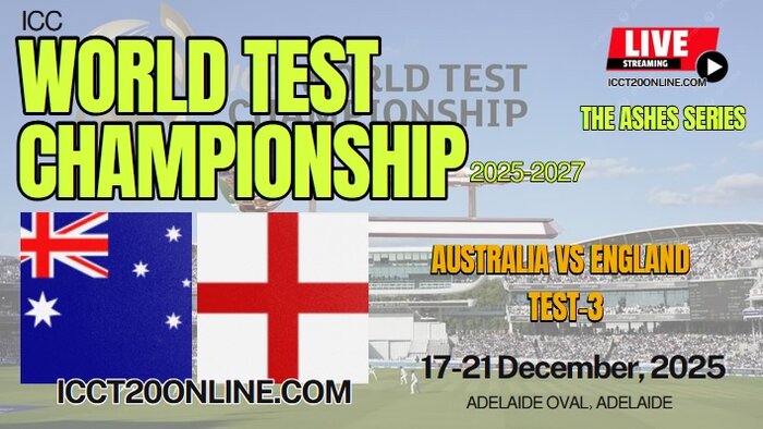 [3rd-Test-Day 2] Australia Vs England Cricket Live Stream 2025: Ashes Series