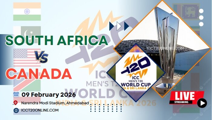 {9th Match} South Africa Vs Canada T20 World Cup Live Stream 2026