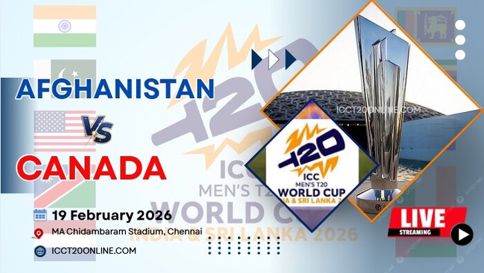{39th Match} Afghanistan Vs Canada T20 World Cup Live Stream 2026