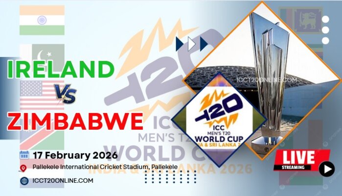 {32nd Match} Ireland Vs Zimbabwe T20 World Cup Live Stream 2026 slider