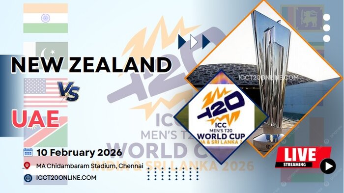 {11th Match} New Zealand Vs UAE T20 World Cup Live Stream 2026 slider