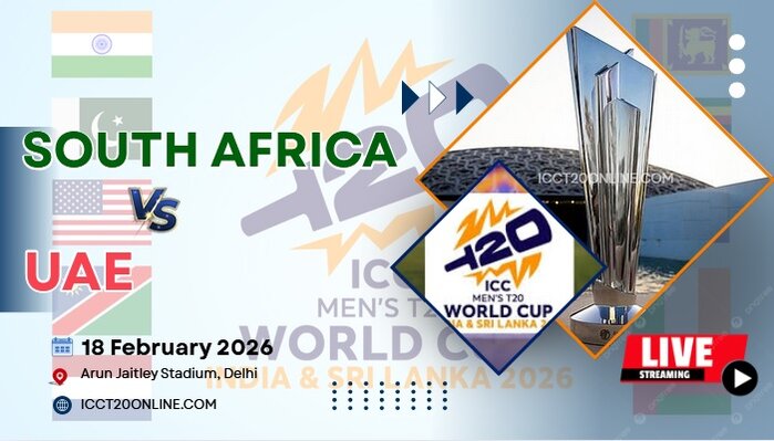 {34th Match} South Africa Vs UAE T20 World Cup Live Stream 2026