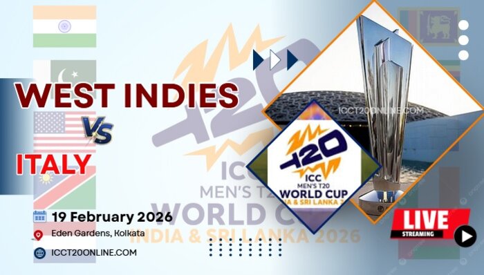 {37th Match} West Indies Vs Italy T20 World Cup Live Stream 2026