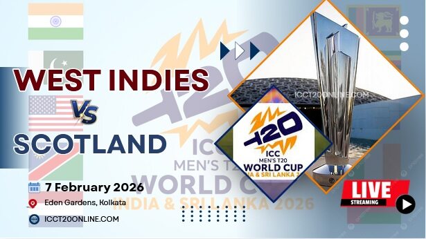 {2nd Match} West Indies Vs Scotland T20 World Cup Live Stream 2026 slider
