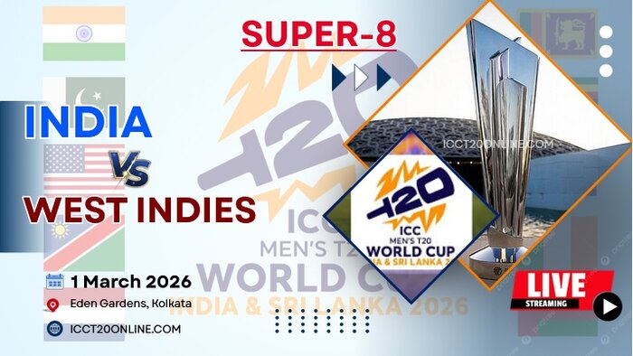 {Super 8 - Match 12} India Vs West Indies T20 World Cup Live Stream 2026