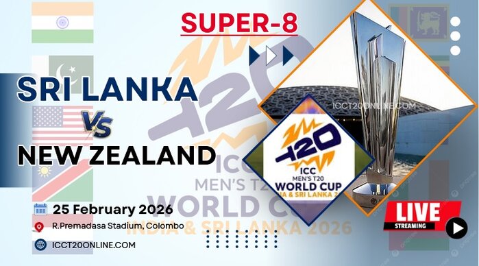 {Super 8 - Match 6} Sri Lanka Vs New Zealand T20 World Cup Live Stream 2026