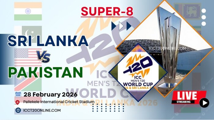 {Super 8 - Match 10} Sri Lanka Vs Pakistan T20 World Cup Live Stream 2026