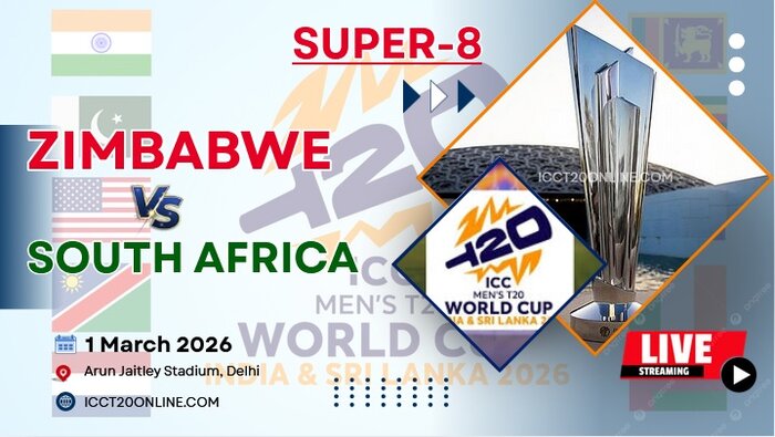{Super 8 - Match 11} Zimbabwe Vs South Africa T20 World Cup Live Stream 2026